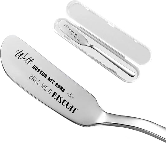 Odoor Funny Butter Knife, Personalized Engraved Peanut Butter Spreader, Novelty Gifts for Sandwich Bread Toast Lover