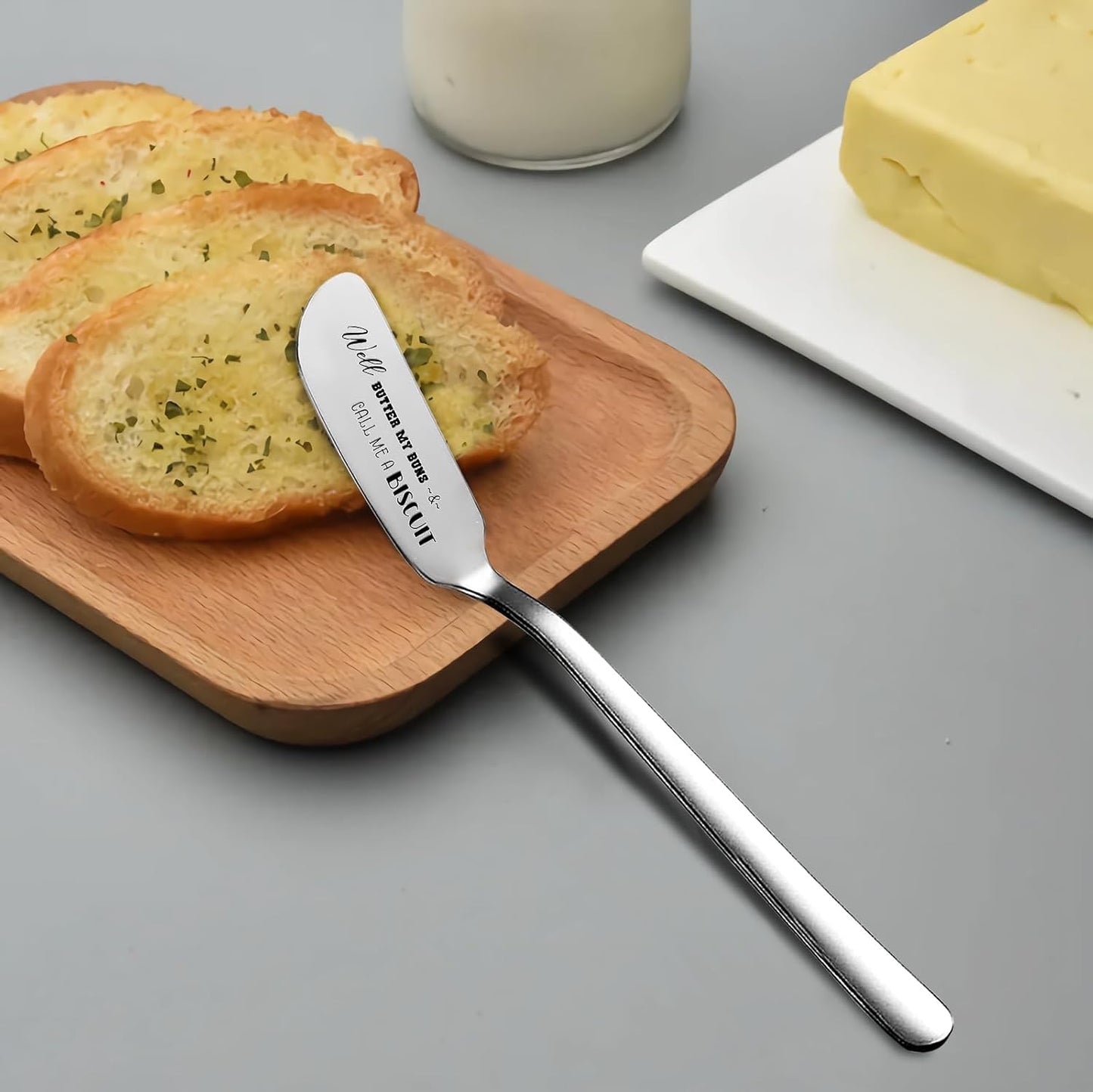 Odoor Funny Butter Knife, Personalized Engraved Peanut Butter Spreader, Novelty Gifts for Sandwich Bread Toast Lover