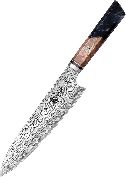 8 Inch Japanese Gyuto Chef Knife AUS-10 Damascus