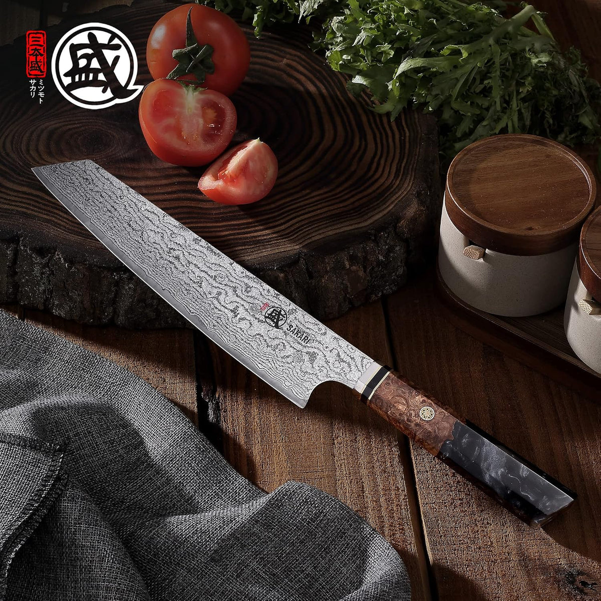 8 Inch Japanese Gyuto Chef Knife AUS-10 Damascus