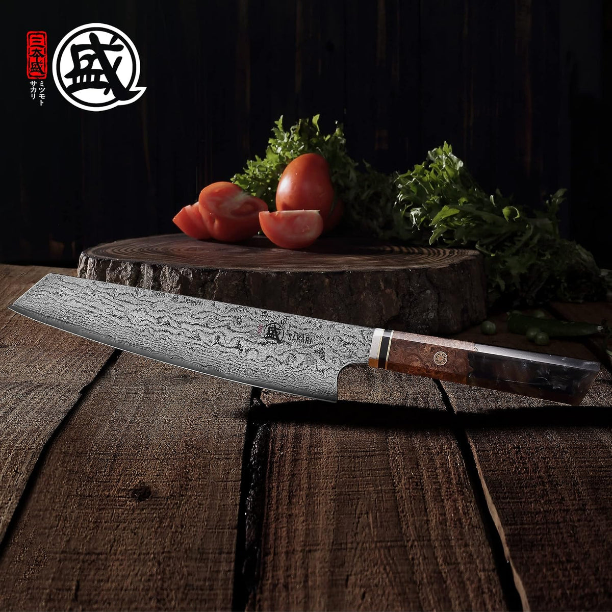 8 Inch Japanese Gyuto Chef Knife AUS-10 Damascus