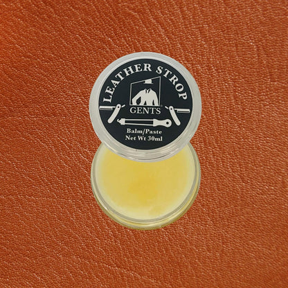 GENTS Leather Strop Conditioning Paste – 30ml Leather Balm for Razor Strops – Softens, Protects & Restores Leather – Maintain Straight Razor Strops, Belts & Leather Tools