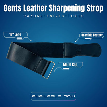 GENTS Leather Strop Conditioning Paste – 30ml Leather Balm for Razor Strops – Softens, Protects & Restores Leather – Maintain Straight Razor Strops, Belts & Leather Tools