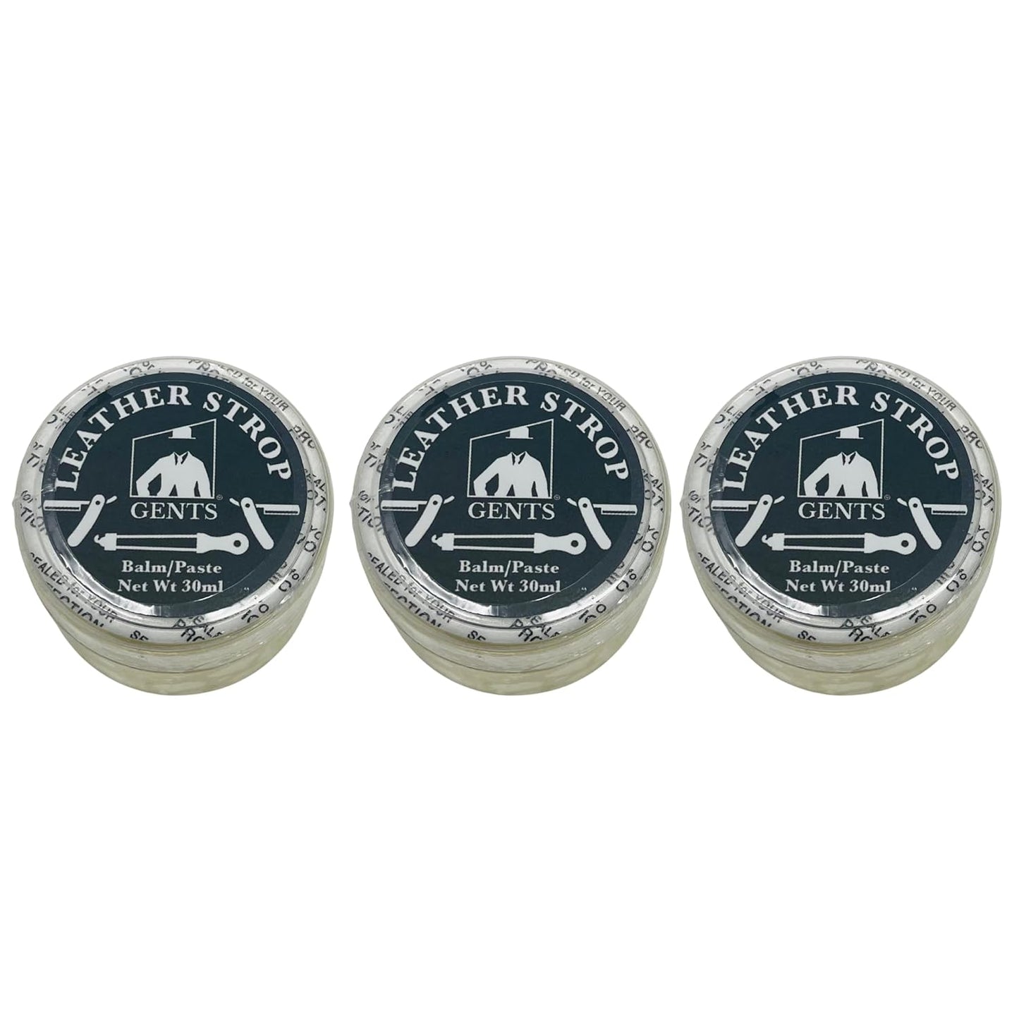 GENTS Leather Strop Conditioning Paste – 30ml Leather Balm for Razor Strops – Softens, Protects & Restores Leather – Maintain Straight Razor Strops, Belts & Leather Tools