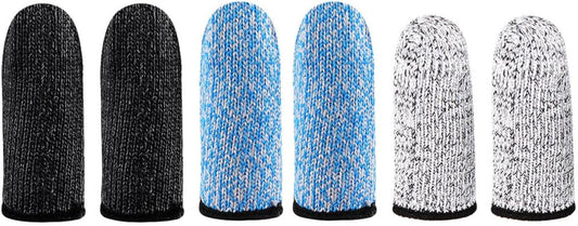 3 Pairs Cut Resistant Finger Sleeves, High Abrasion Resistance Thumb Protectors, Reusable Finger Covers for Kitchen, Sculpture, and Knitting Work
