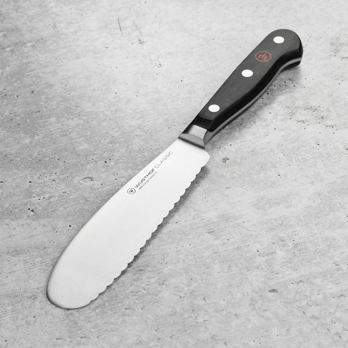 Wusthof Classic Sandwich Knife - Serrated Utility, 5.5" Blade
