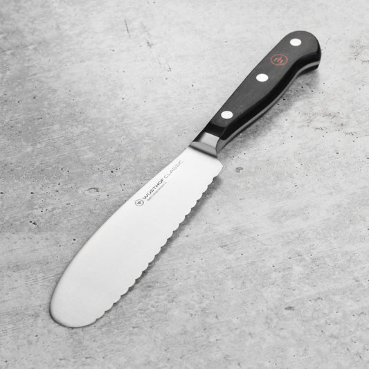 Wusthof Classic Sandwich Knife - Serrated Utility, 5.5" Blade