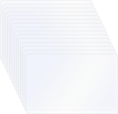 15 Pcs Flexible Plastic Cutting Mats, 17 x 11 Inch Clear Plastic Cutting Board Mats Wipeable Frosted Placemats for Kitchen, Cooking, Table, Writing