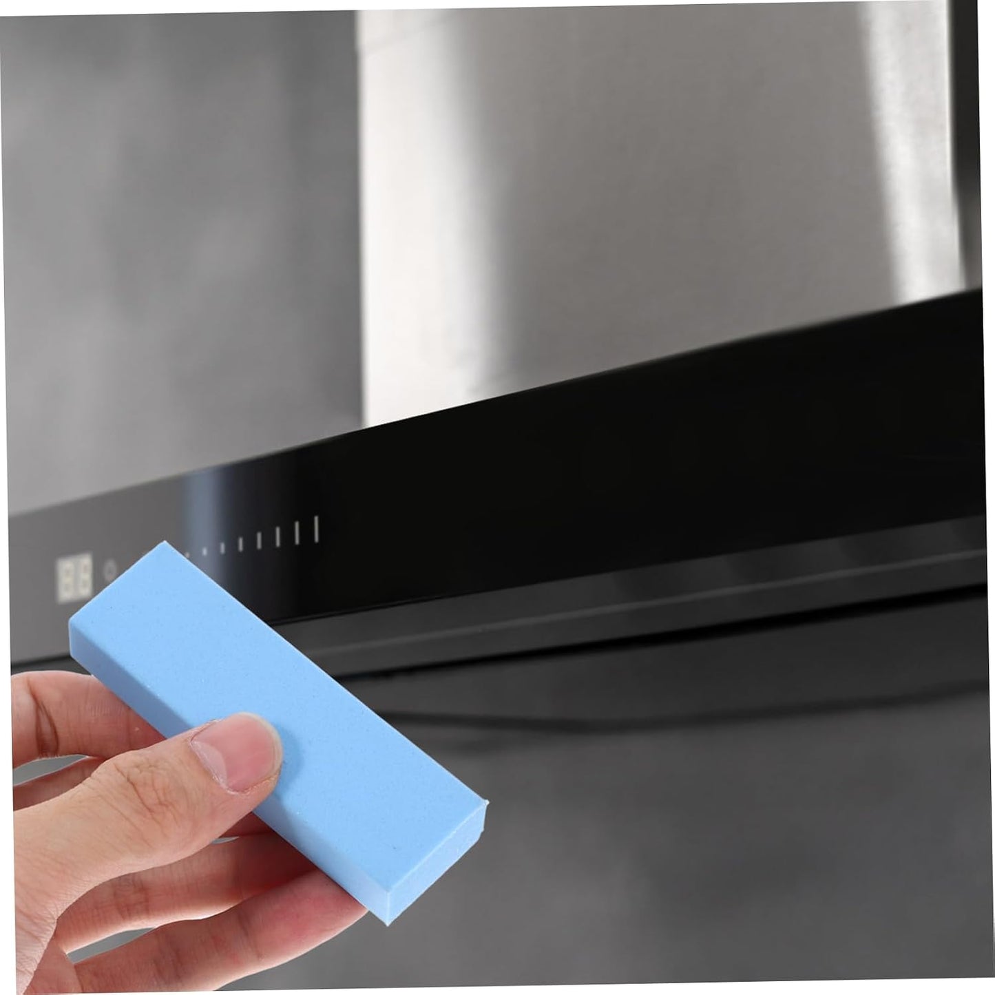 Stone Cleaning Eraser Blue Rubber Abrasive Block for Effortlessly Removing Kitchen Sink Stains and Limescale from Fixtures Portable and Lightweight Design