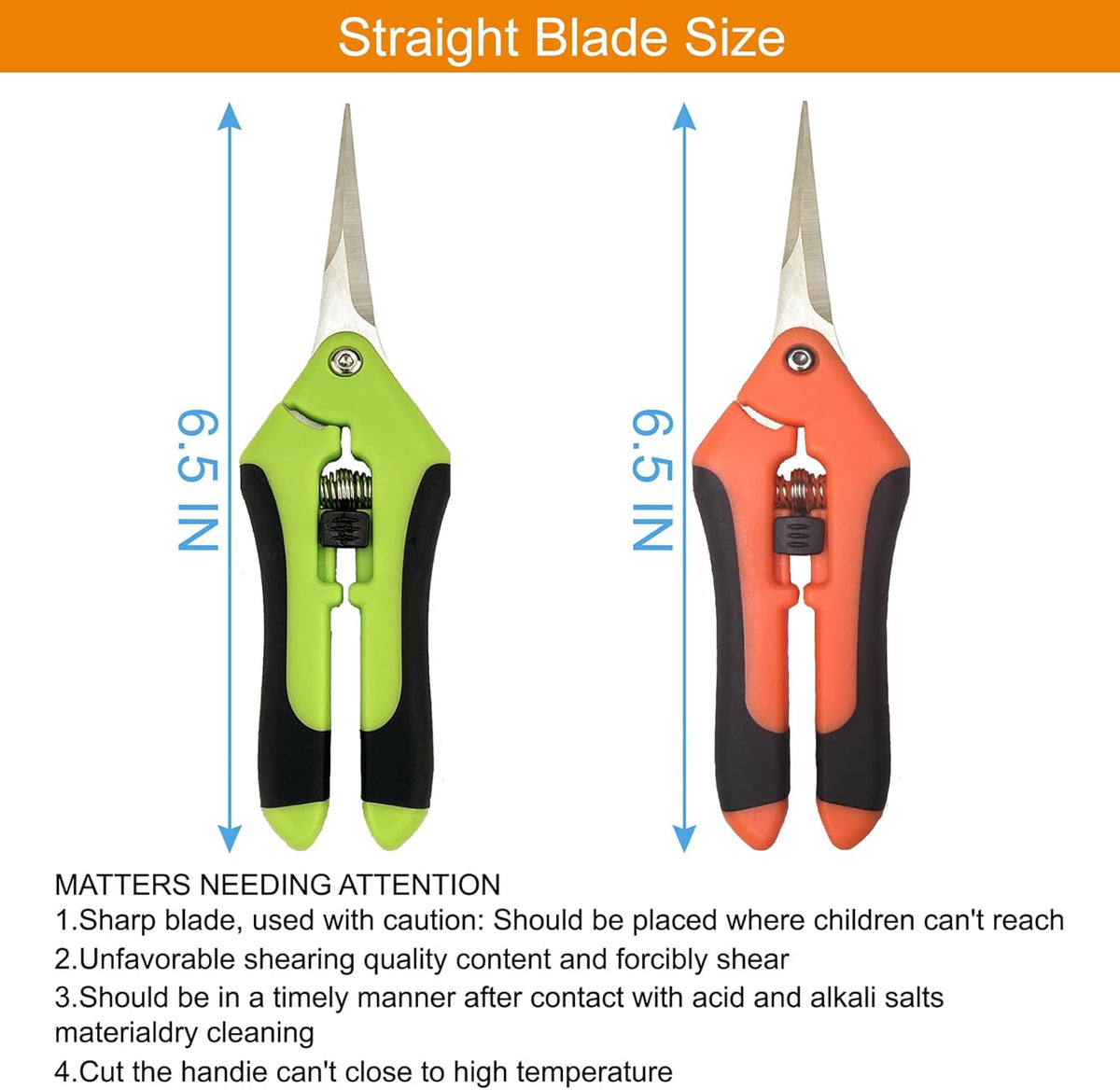 5 Pack Pruning Shears, Garden Shears with Gardening gloves, Garden Clippers Handheld, Straight Stainless Steel Garden Snips, Gardening Shears, Garden Scissors, Pruners for Gardening