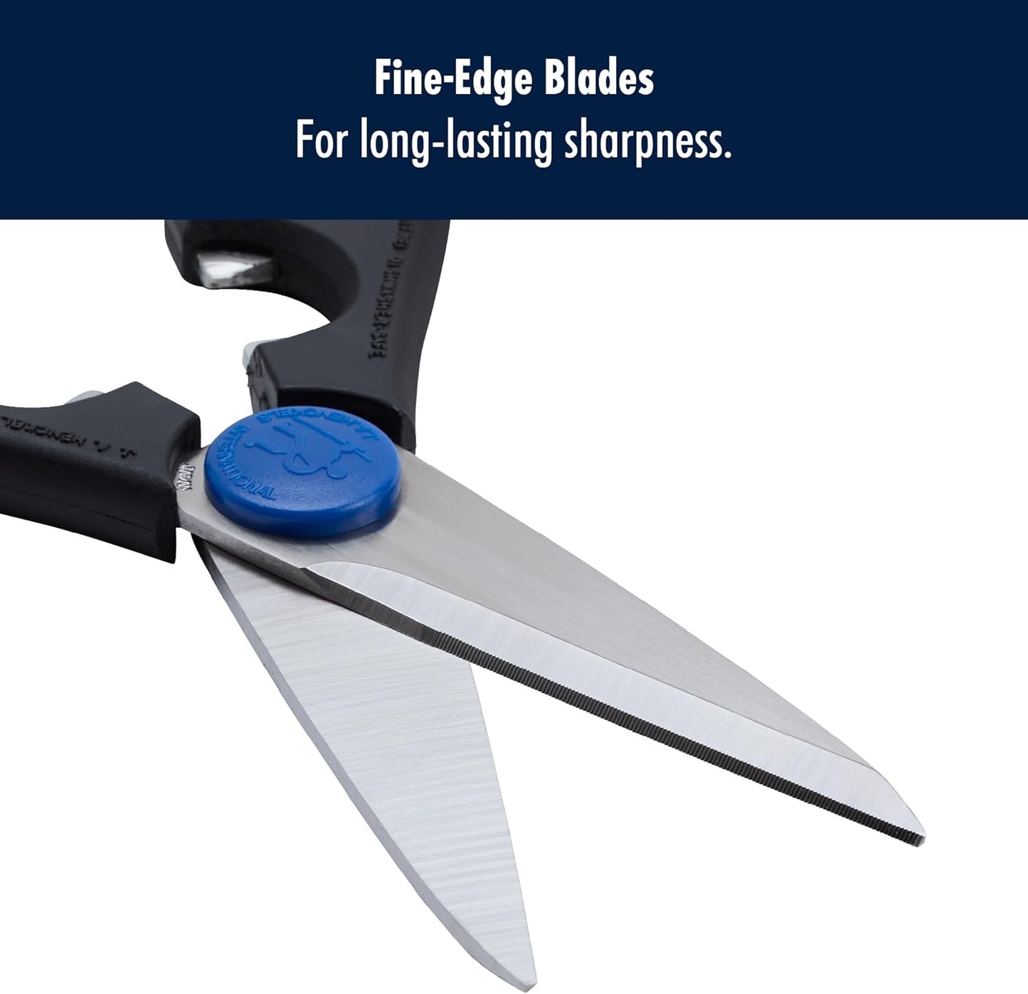 Kitchen Scissors Multi-purpose kitchen shears Made in Japan | Kitchen shears for poultry, herbs & packaging. Built-in bottle opener, comfortable grip, dishwasher safe.