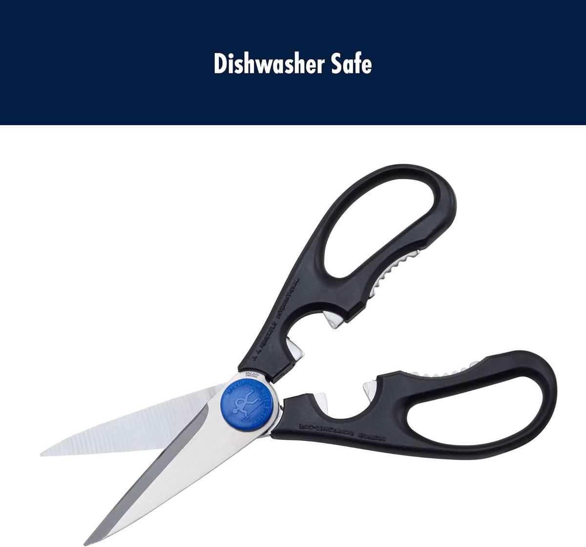 Kitchen Scissors Multi-purpose kitchen shears Made in Japan | Kitchen shears for poultry, herbs & packaging. Built-in bottle opener, comfortable grip, dishwasher safe.