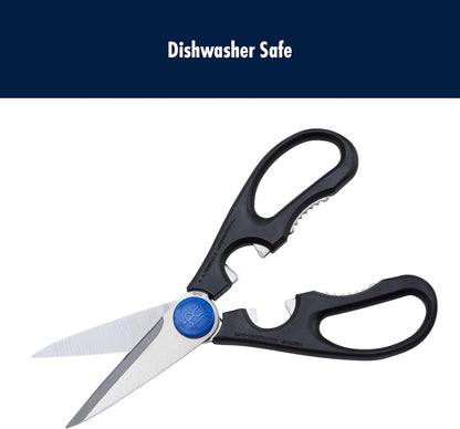Kitchen Scissors Multi-purpose kitchen shears Made in Japan | Kitchen shears for poultry, herbs & packaging. Built-in bottle opener, comfortable grip, dishwasher safe.