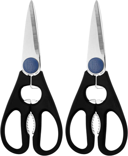 Kitchen Scissors Multi-purpose kitchen shears Made in Japan | Kitchen shears for poultry, herbs & packaging. Built-in bottle opener, comfortable grip, dishwasher safe.