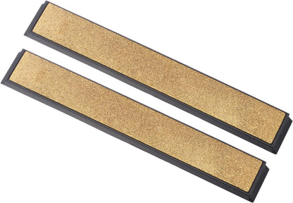 Diamond Sharpening Stone, 80 Grit 6" x 0.8" Total Size, Titanium Coated Whetstone Sharpener Abrasive Tool - (Applications: for Metal Grinding), 2-Pieces