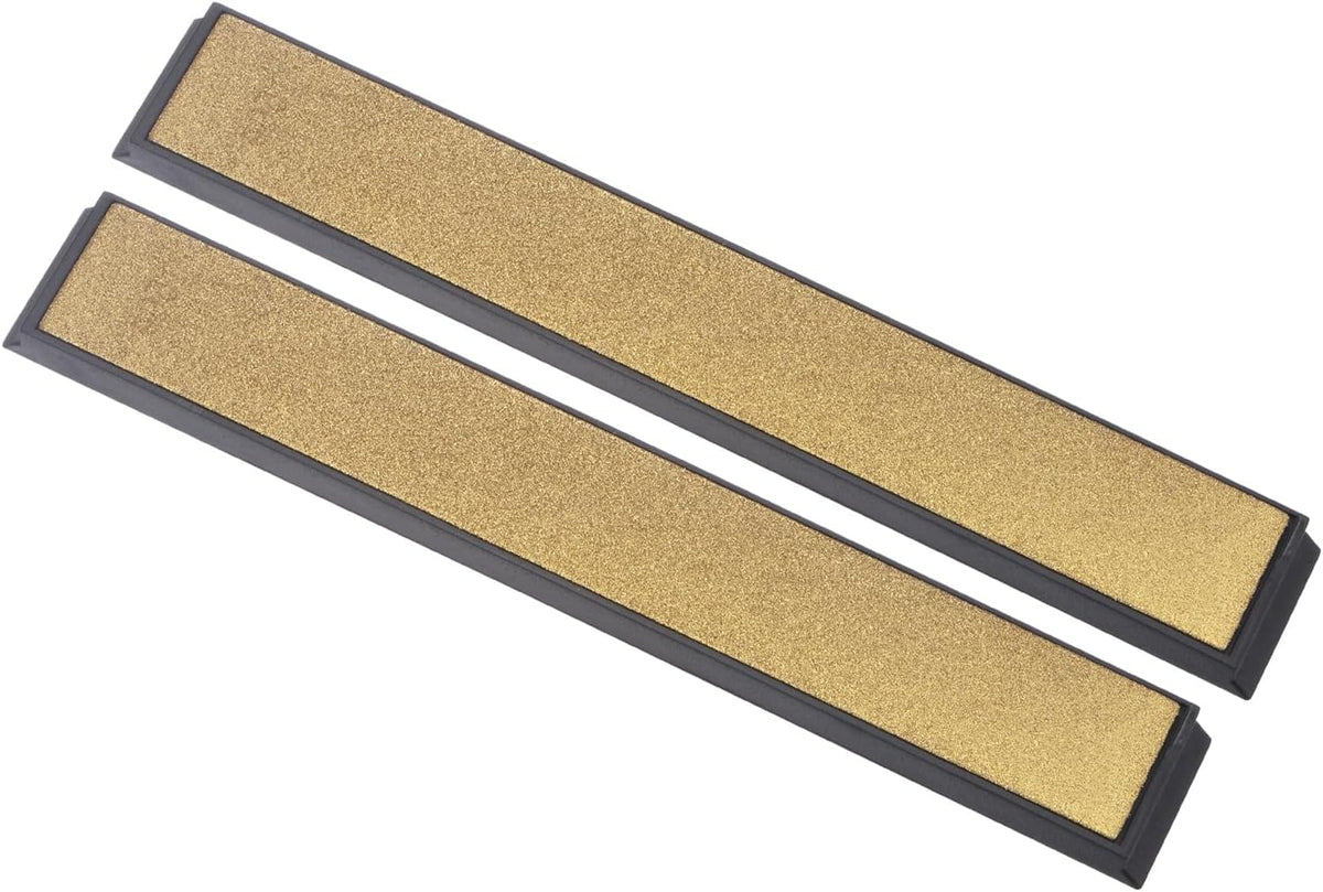 Diamond Sharpening Stone, 80 Grit 6" x 0.8" Total Size, Titanium Coated Whetstone Sharpener Abrasive Tool - (Applications: for Metal Grinding), 2-Pieces