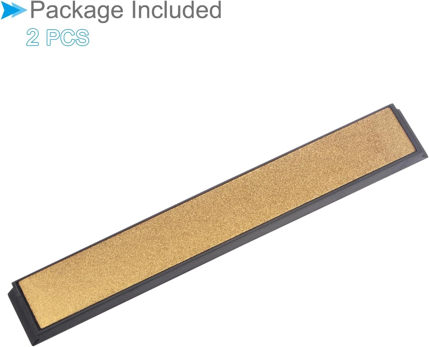 Diamond Sharpening Stone, 80 Grit 6" x 0.8" Total Size, Titanium Coated Whetstone Sharpener Abrasive Tool - (Applications: for Metal Grinding), 2-Pieces