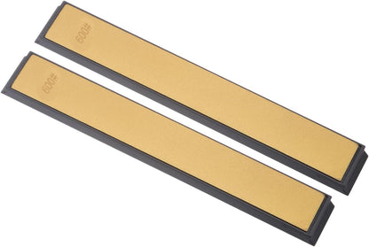 Diamond Sharpening Stone, 80 Grit 6" x 0.8" Total Size, Titanium Coated Whetstone Sharpener Abrasive Tool - (Applications: for Metal Grinding), 2-Pieces