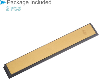 Diamond Sharpening Stone, 80 Grit 6" x 0.8" Total Size, Titanium Coated Whetstone Sharpener Abrasive Tool - (Applications: for Metal Grinding), 2-Pieces