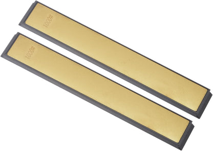 Diamond Sharpening Stone, 80 Grit 6" x 0.8" Total Size, Titanium Coated Whetstone Sharpener Abrasive Tool - (Applications: for Metal Grinding), 2-Pieces