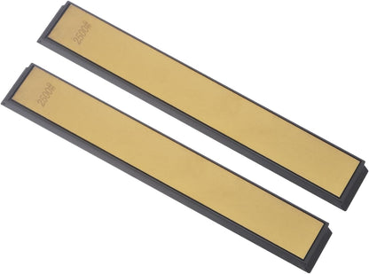 Diamond Sharpening Stone, 80 Grit 6" x 0.8" Total Size, Titanium Coated Whetstone Sharpener Abrasive Tool - (Applications: for Metal Grinding), 2-Pieces