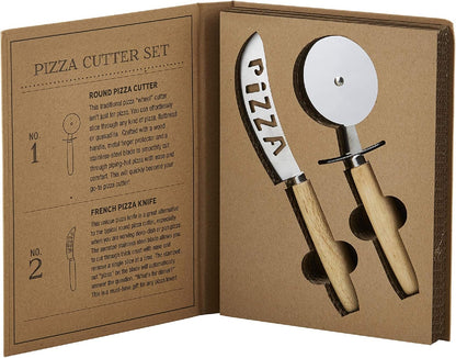 Gift Set Kitchen Essentials TableSugar Kraft Cardboard Book Gift Box, 4-Pieces, Cheese Knives