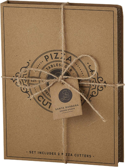 Gift Set Kitchen Essentials TableSugar Kraft Cardboard Book Gift Box, 4-Pieces, Cheese Knives