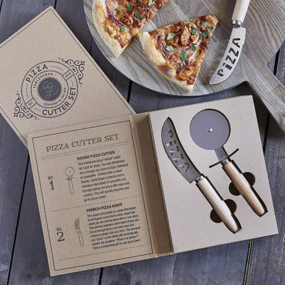 Gift Set Kitchen Essentials TableSugar Kraft Cardboard Book Gift Box, 4-Pieces, Cheese Knives
