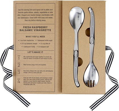 Gift Set Kitchen Essentials TableSugar Kraft Cardboard Book Gift Box, 4-Pieces, Cheese Knives