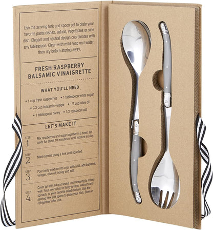 Gift Set Kitchen Essentials TableSugar Kraft Cardboard Book Gift Box, 4-Pieces, Cheese Knives