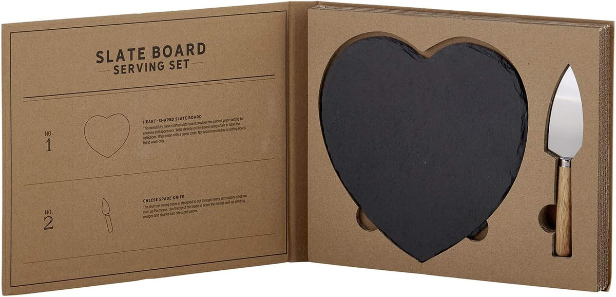 Gift Set Kitchen Essentials TableSugar Kraft Cardboard Book Gift Box, 4-Pieces, Cheese Knives