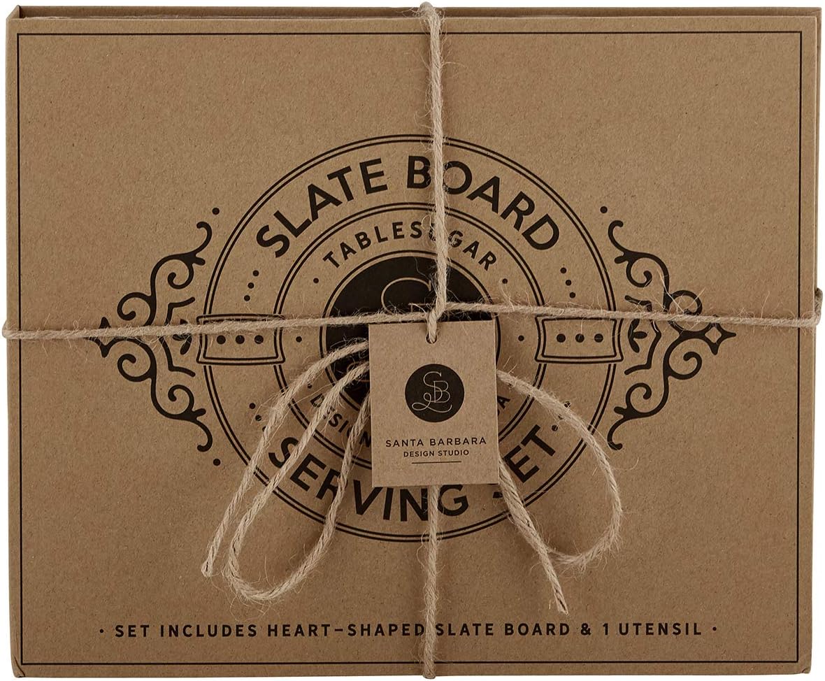Gift Set Kitchen Essentials TableSugar Kraft Cardboard Book Gift Box, 4-Pieces, Cheese Knives