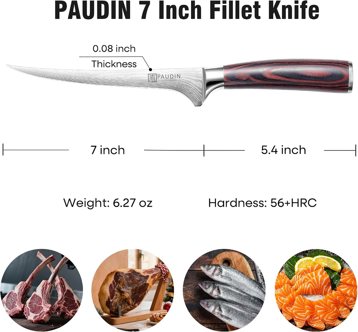 Kiritsuke Knife, 8 Inch Japanese Chef Knife Butcher knife