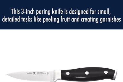 Forged Premio 3-inch Paring Knife, Black/Stainless Steel