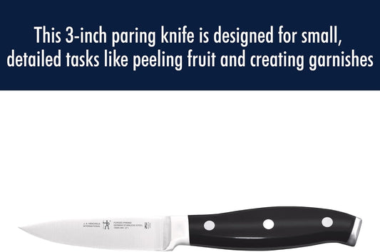 Forged Premio 3-inch Paring Knife, Black/Stainless Steel