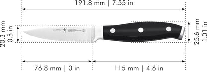 Forged Premio 3-inch Paring Knife, Black/Stainless Steel