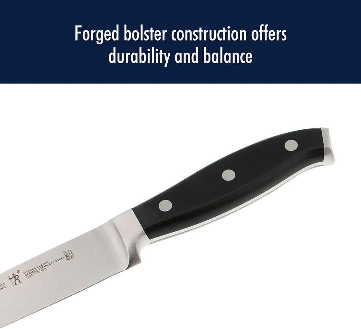 Forged Premio 3-inch Paring Knife, Black/Stainless Steel