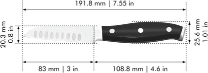 Forged Premio 3-inch Paring Knife, Black/Stainless Steel