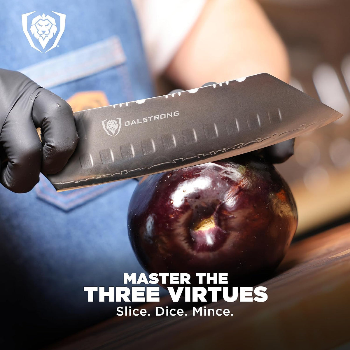 7" Santoku Vegetable Knife - 9CR18MOV High-Carbon Steel