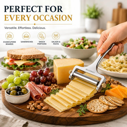 Stainless Steel Wire Cheese Slicer with 2 Extra Wires - Silver