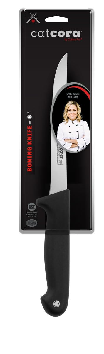 Boning Knife, Professional 6-Inch German Steel Blade for Deboning Poultry, Meat, and Fish, Ergonomic Soft-Grip Handle, NSF-Certified Kitchen Knife