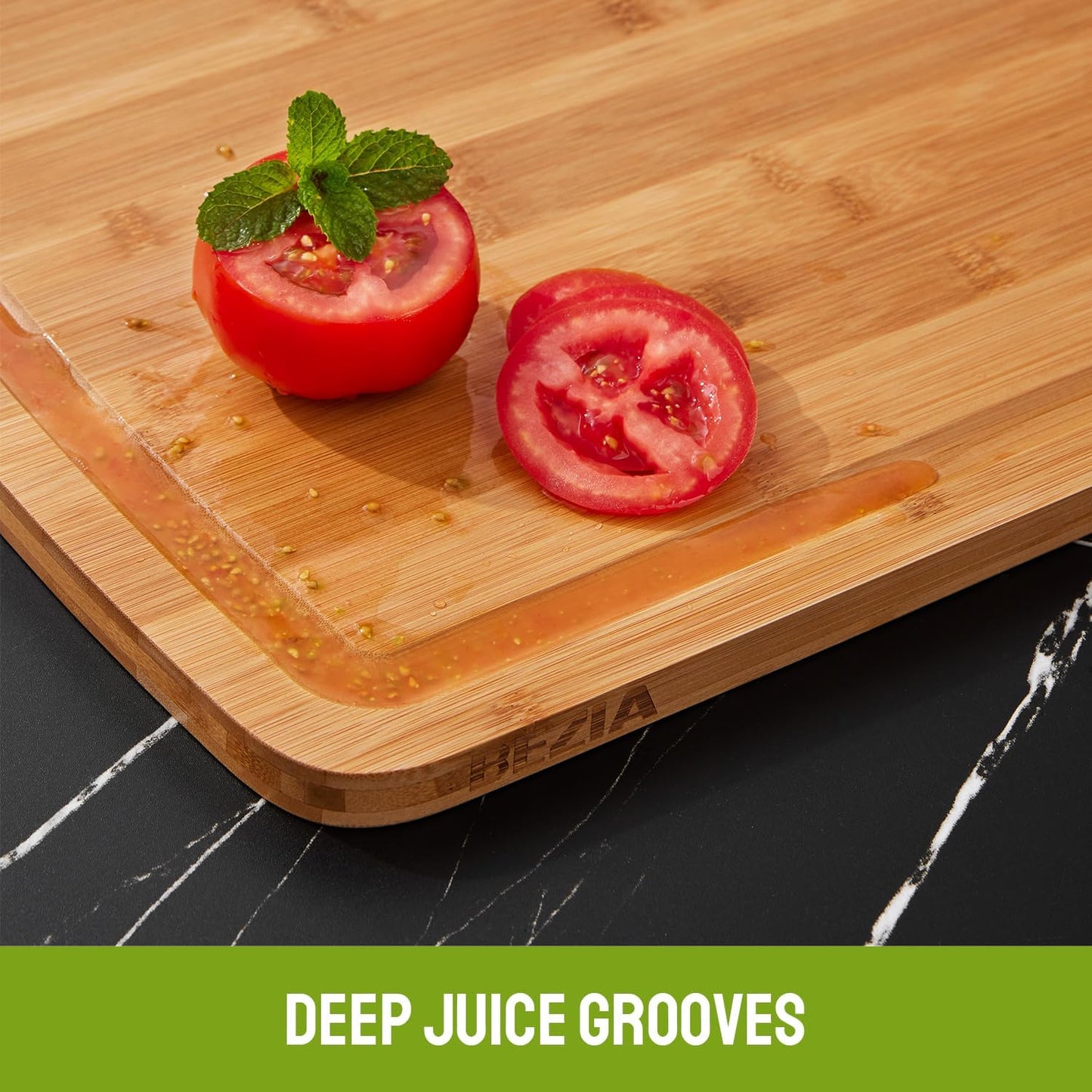 30"x20" Extra Large Bamboo Cutting Board for Kitchen, Stove Top Cover | Deep Juice Grooves, Pre-Oiled Finish, Lightweight Construction, Ideal for Daily Food Prep, Carving, Serving & Kitchen Tasks
