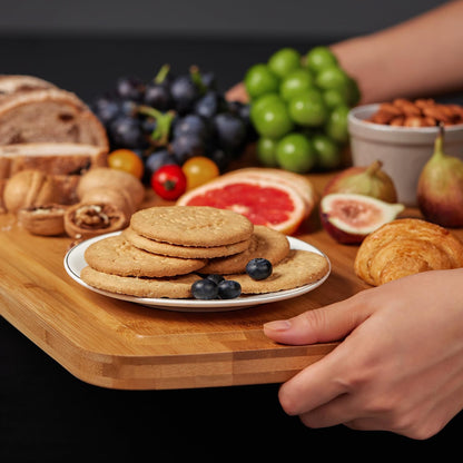 30"x20" Extra Large Bamboo Cutting Board for Kitchen, Stove Top Cover | Deep Juice Grooves, Pre-Oiled Finish, Lightweight Construction, Ideal for Daily Food Prep, Carving, Serving & Kitchen Tasks