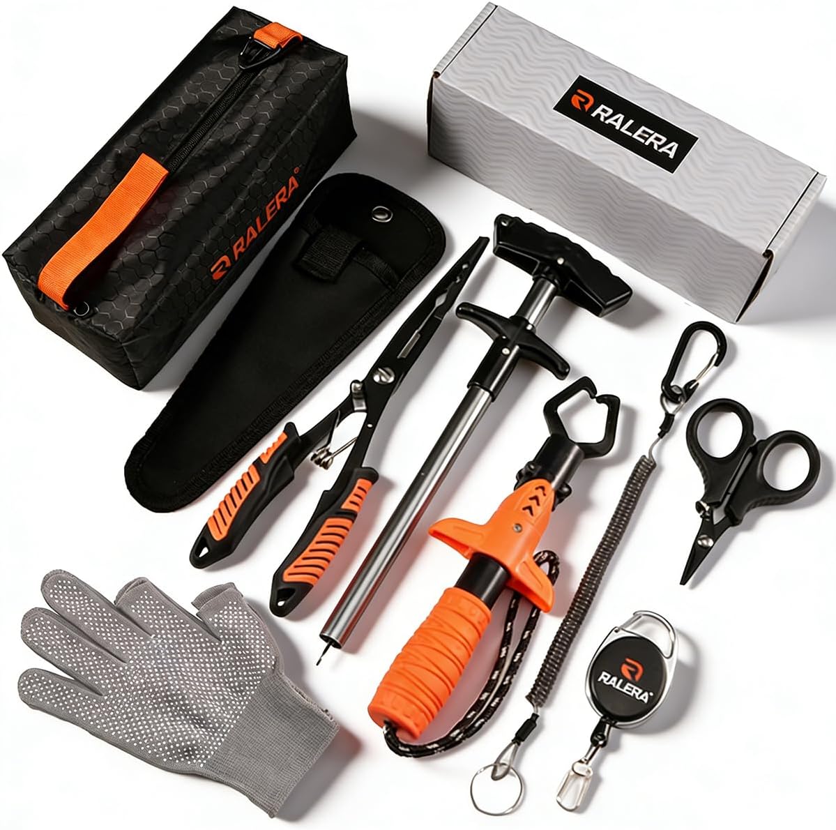 Fillet Knife Set for Beginner, Fishing Pliers Precisely, Fish Measuring Tape, Non Slip Grip Fishing Knife, Saltwater Fishing Accessories, Great Value Fishing Tackle