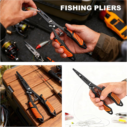Fillet Knife Set for Beginner, Fishing Pliers Precisely, Fish Measuring Tape, Non Slip Grip Fishing Knife, Saltwater Fishing Accessories, Great Value Fishing Tackle