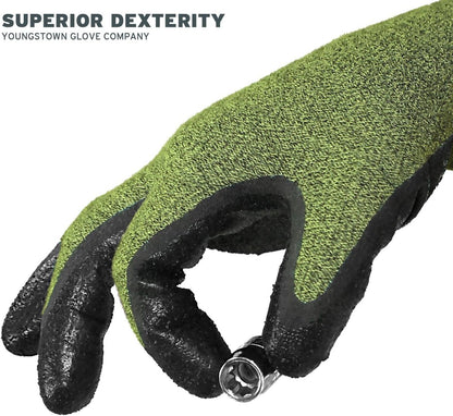unisex adult cut resistant safety gloves, Multicolored, Large US,Green