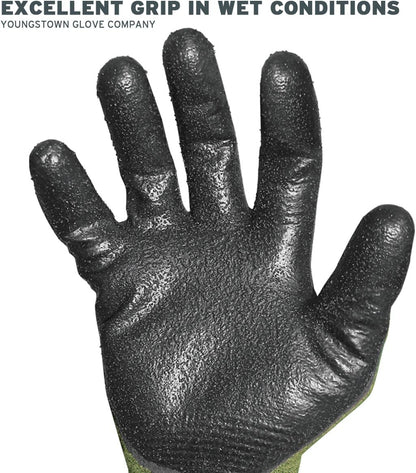unisex adult cut resistant safety gloves, Multicolored, Large US,Green