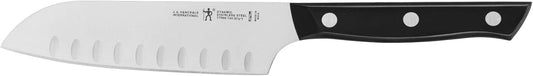 Dynamic Razor-Sharp Hollow Edge Santoku Knife 5 inch, German Engineered Informed by 100+ Years of Mastery