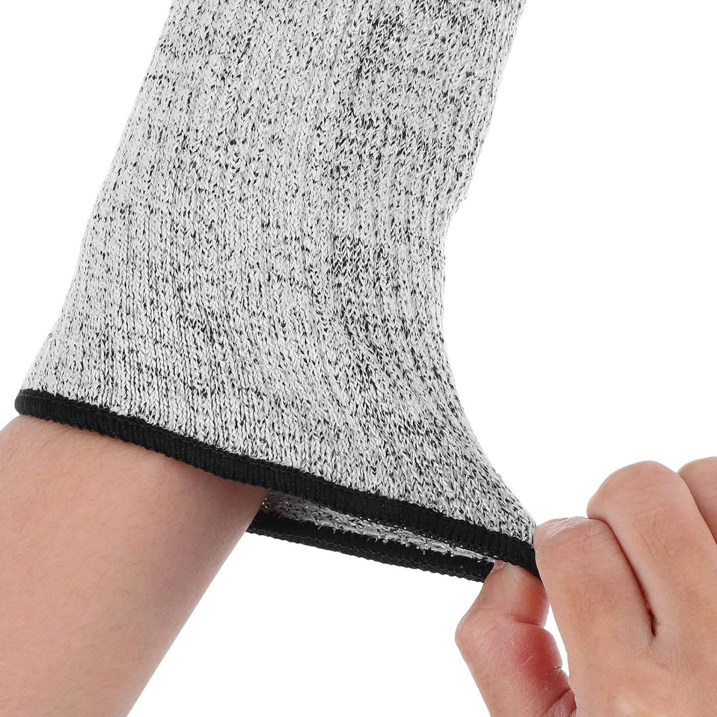 Cut Resistant Protective Sleeves Level 5 with Thumb Hole 40cm Arm Guards for Gardening, Welding, Cooking, and Pet Grooming Forearm Protection