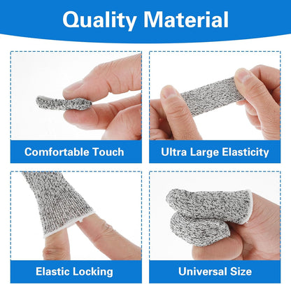 24Pcs Finger Cots Cut Resistant Finger Protectors Thumb Protector Finger Gloves Finger Sleeve Protectors for Garden, Kitchen, Work, Sculpture